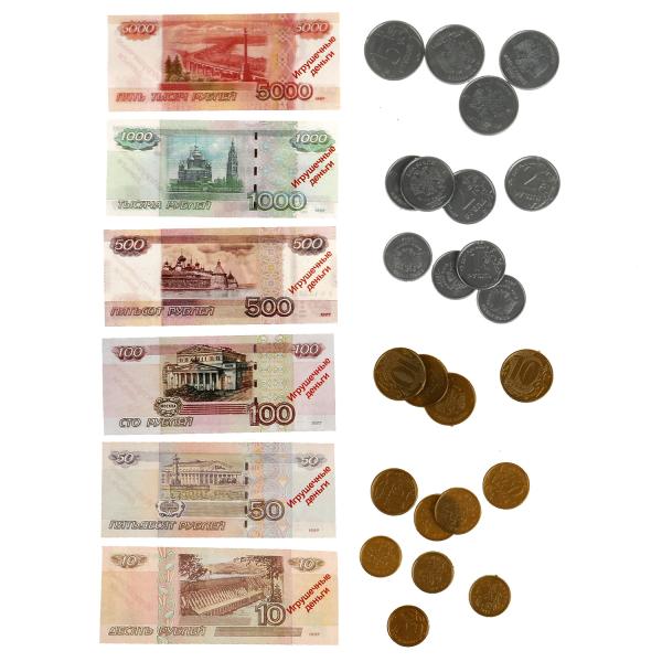Деньги игровые для кассы, блист.17,5*2,5*29 см ИГРАЕМ ВМЕСТЕ в кор.2*96шт