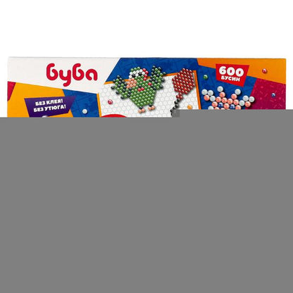 Набор д/детского тв-ва БУБА аквамозаика 600 бусин МУЛЬТИ АРТ в кор.24шт