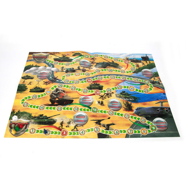 НАСТОЛЬНАЯ ИГРА-ХОДИЛКА "УМНЫЕ ИГРЫ" ТАНКОВЫЙ БОЙ В РУСС. КОР. в кор.20шт