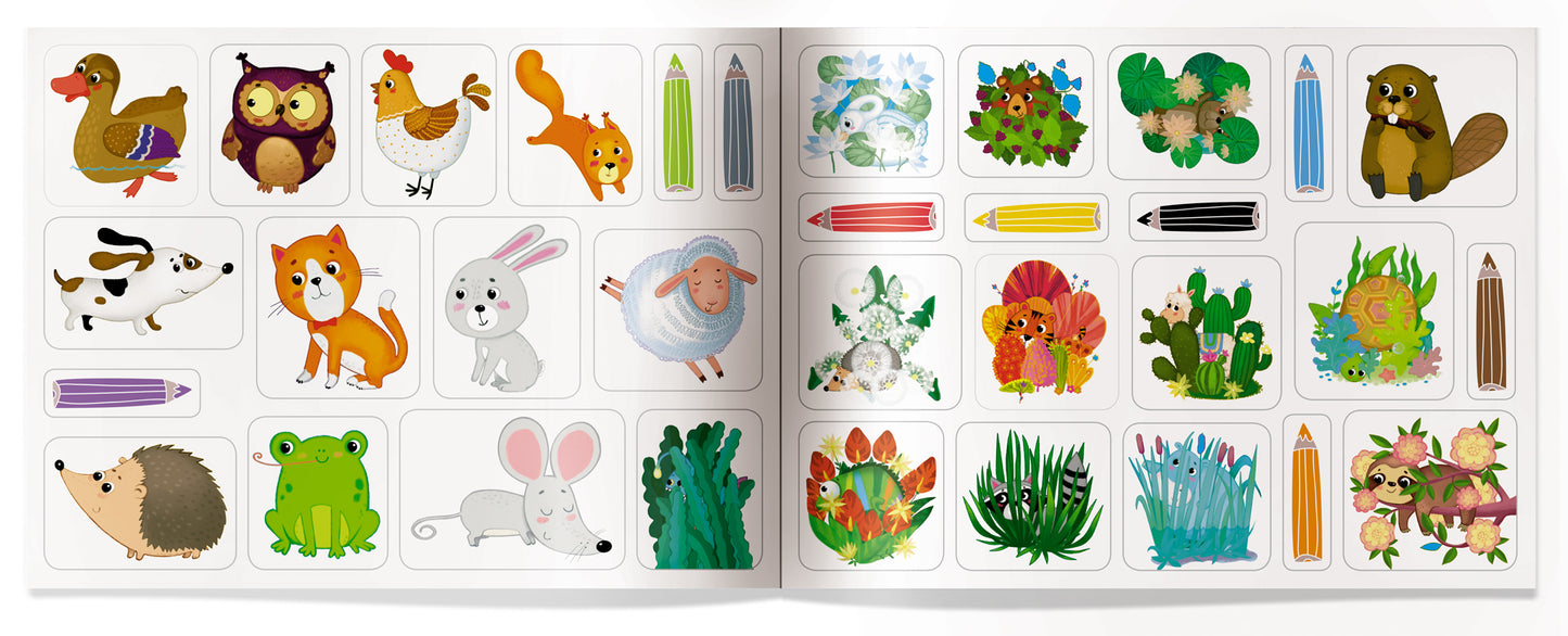 IQ задачки с многоразовыми наклейками. Мамины малыши 3+