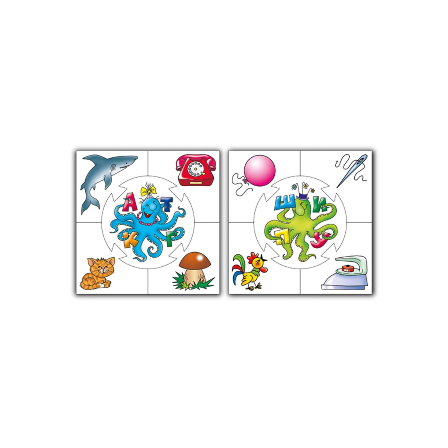 АЛФАВИТ. НАСТОЛЬНАЯ ИГРА СЕРИИ "УЧИСЬ, ИГРАЯ!" (М/Г) 00071 à уп.10шт