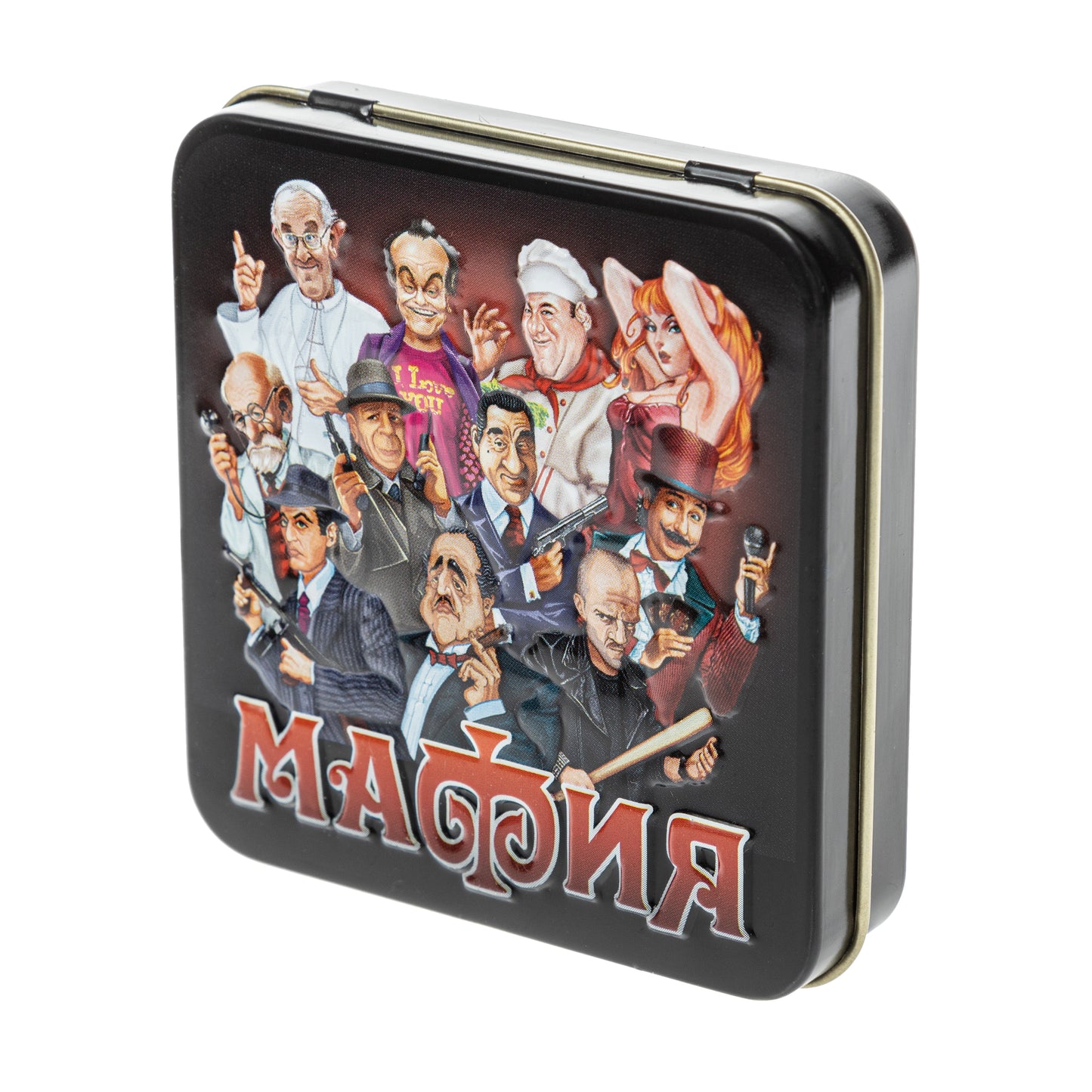 ДК.Игра настольная карточная "Мафия" (жестяная коробочка) арт.01947 /42