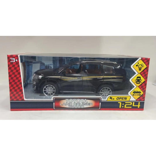 Machine en métal pour TOYOTA PRADO, 21 cm, double, acier, noir, couleur du parc technologique, couleur 18 pouces