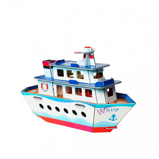 Сборная игрушка из картона "Кораблик". (арт. 432).