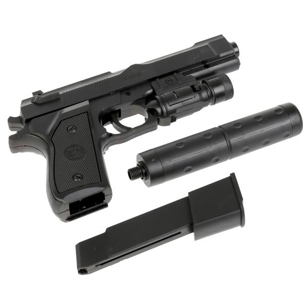Le pistolet (p) avec le téléphone, avec les écouteurs, avec les pistolets K2012 dans le paquet. dans le cor.2*60шт