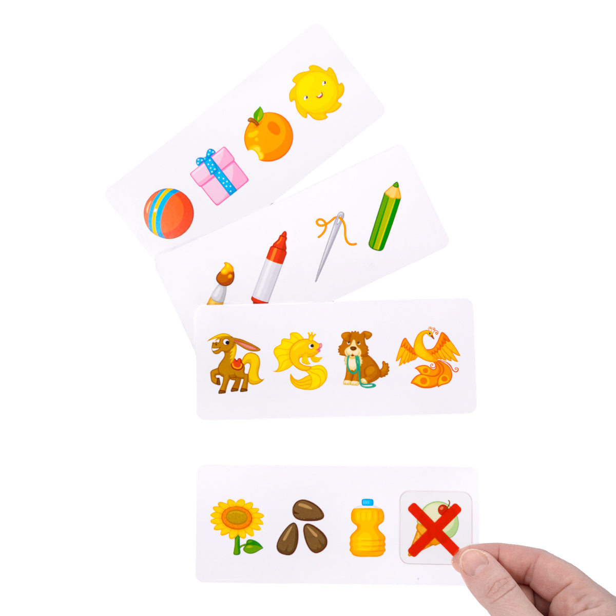 Игра развивающая Логические задачи "Что лишнее" 1, серия Учись, играя