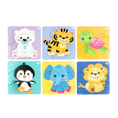 Пазлы макси ЗИГЗАГ "Зверята" 18 éléments JOUETS POUR BÉBÉ