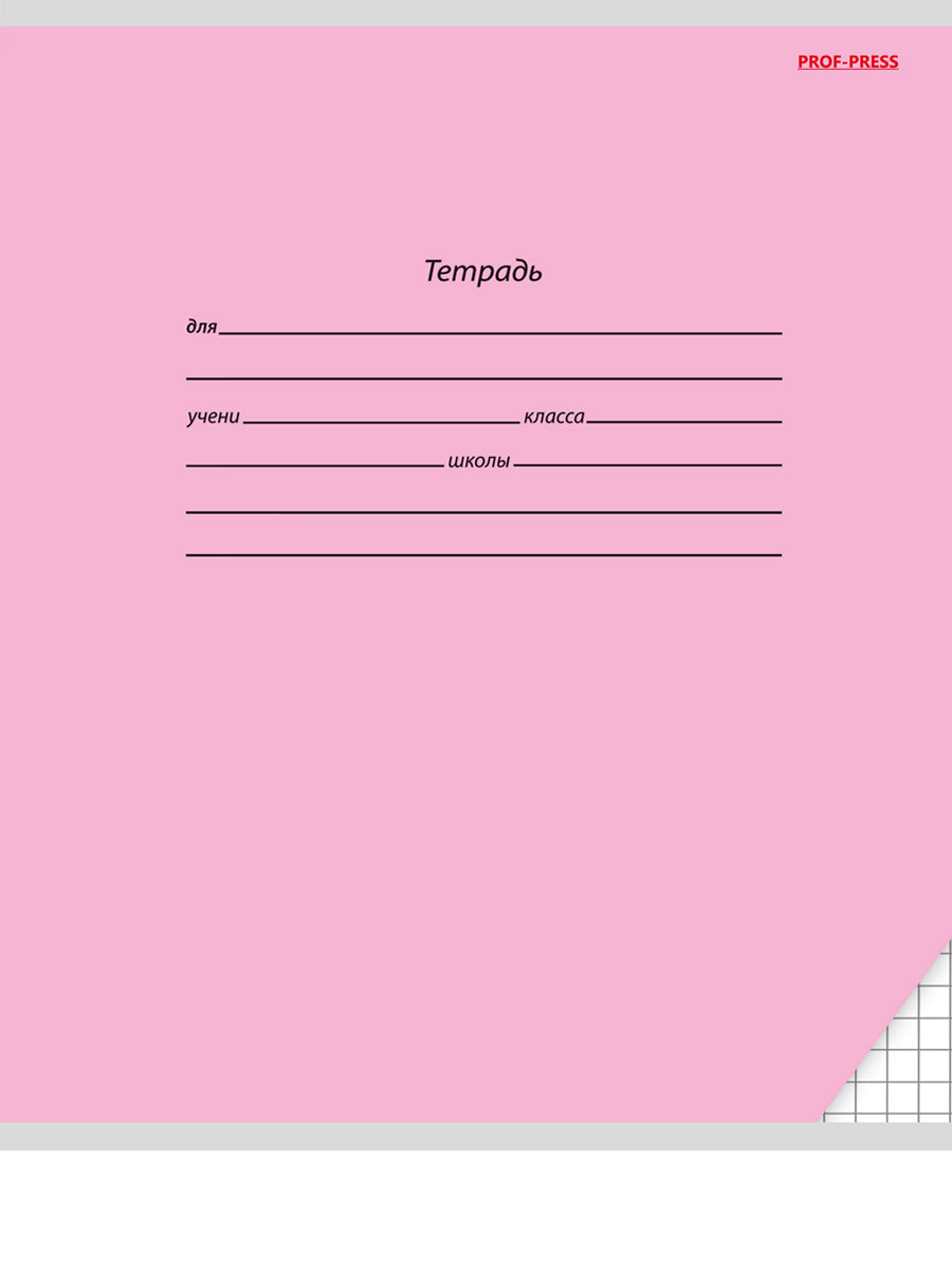 Тетрадь 18л. клетка КЛАССИКА (цвет.мелов.обл.)