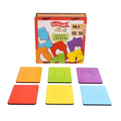 Игра настольная деревянная "Досочки Сегена" №1 (18 эл) Far far land Wood