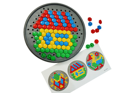 МОЗАИКА ШЕСТИГРАННАЯ 100 ЭЛ (КРУГЛАЯ ПЛАСТ.КОРОБКА) в кор.18шт