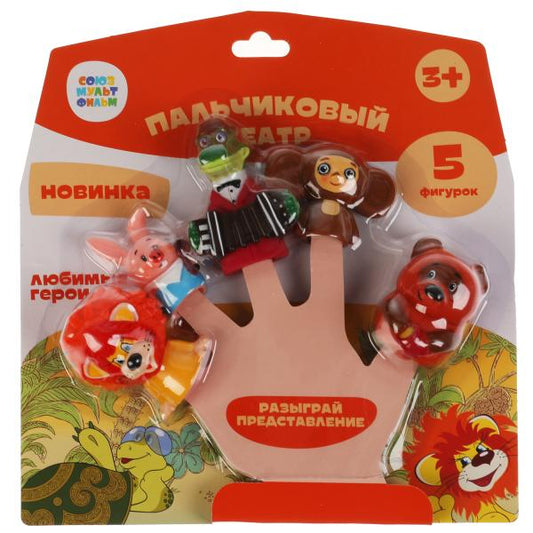 LX-PT-SMF (24) Игрушка пластизоль для ванны СОЮЗМУЛЬТФИЛЬМ пальчиковый театр КАПИТОШКА в кор.2*12шт