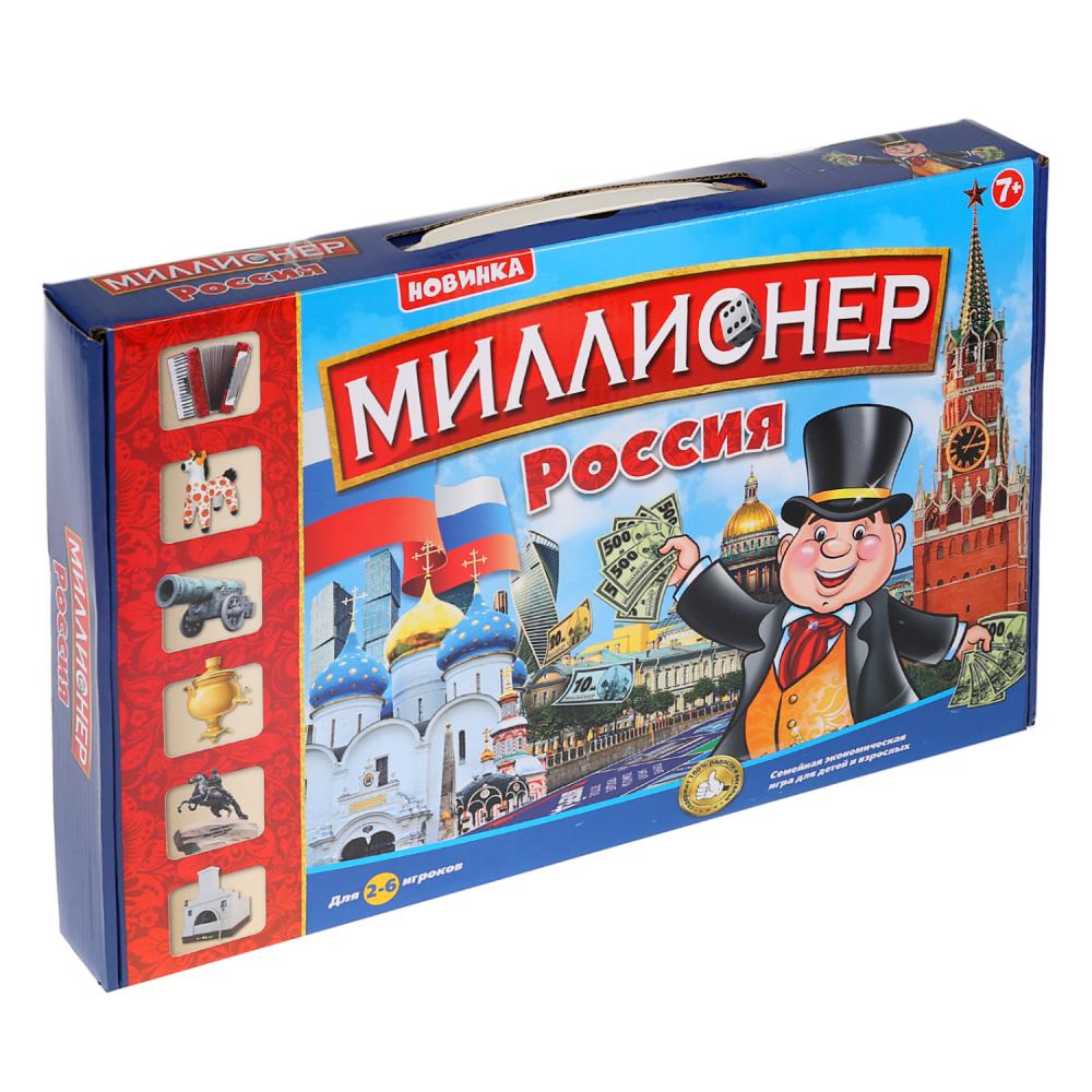 Игра настольная "Миллионер.Россия" в русс. кор. ТМ "Умные игры" в кор.2*12шт