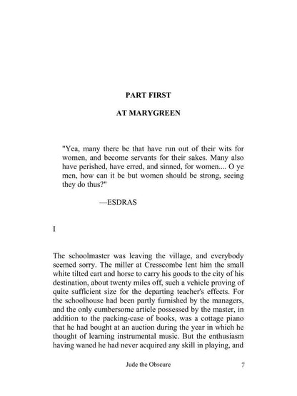 Jude the Obscure = Джуд незаметный: роман на англ.яз. Hardy T.