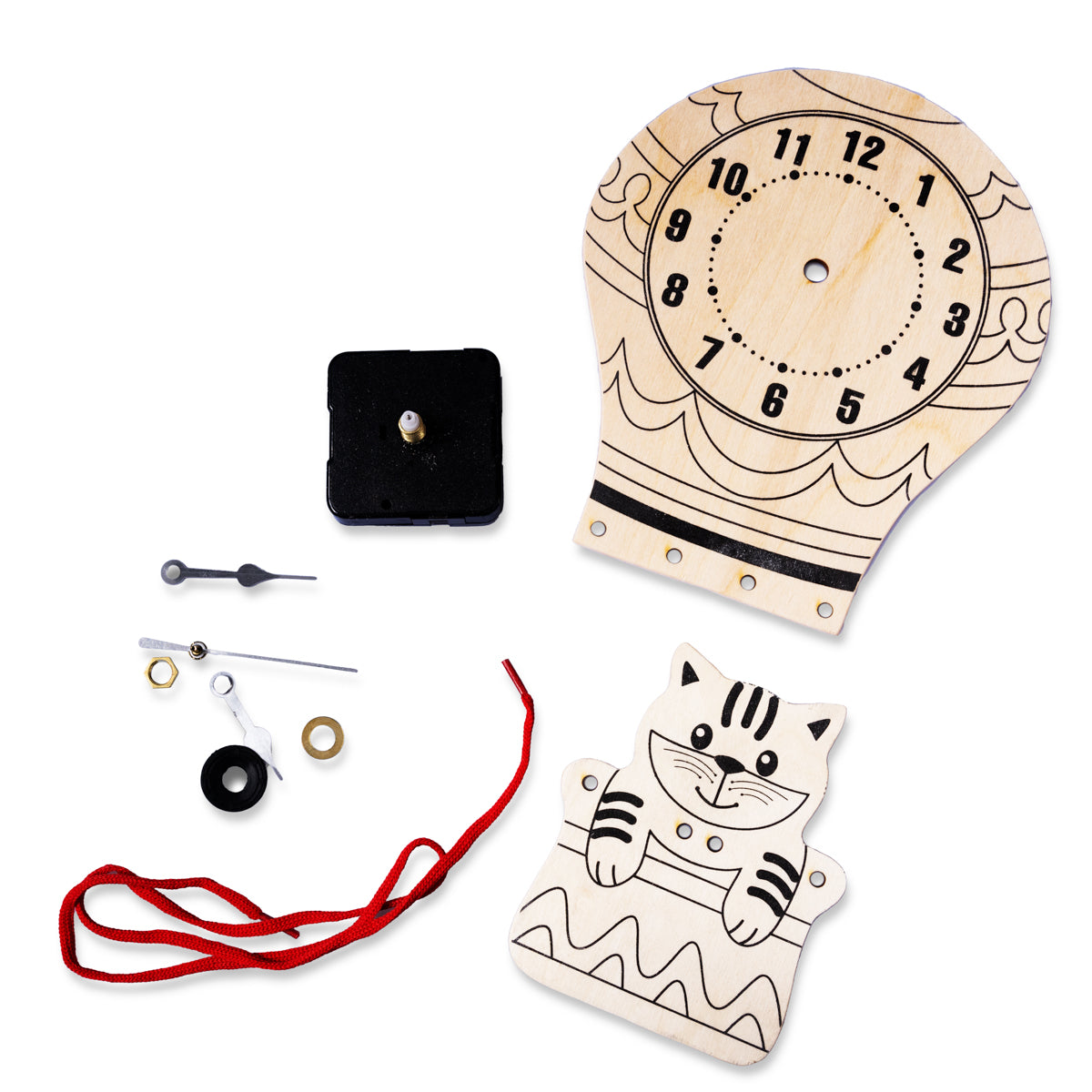 Набор для выпиливания лобзиком "Часы. Воздушный шар"