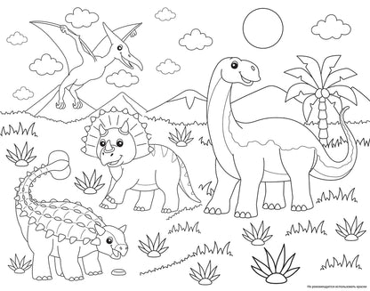 Игра настольная ходилка "Веселые ходилки 4 в 1" для мальчиков (ходилка-раскраска)