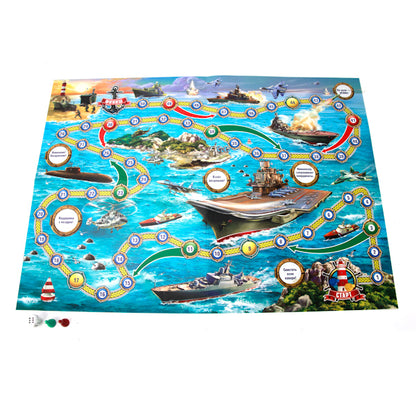 217687 НАСТОЛЬНАЯ ИГРА-ХОДИЛКА "УМКА" "МОРСКОЙ БОЙ" В РУСС. КОР. в кор.20шт