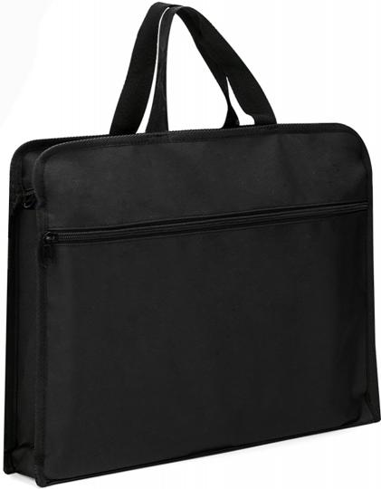 Porte-document A4 en tissu noir, 63753noir
