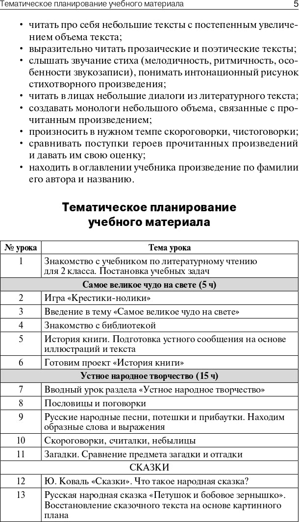ПШУ 2кл. Литературное чтение к УМК Климановой (Школа России) (Изд-во ВАКО)