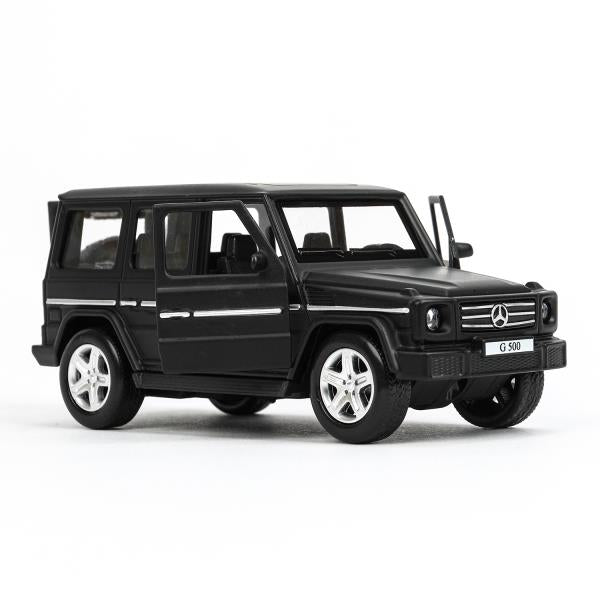 Machine en métal MERCEDES-BENZ CLASSE G МАТОВЫЙ 12 см, двер, багаж, черный, кор. Parc technologique dans le cor.2*36шт