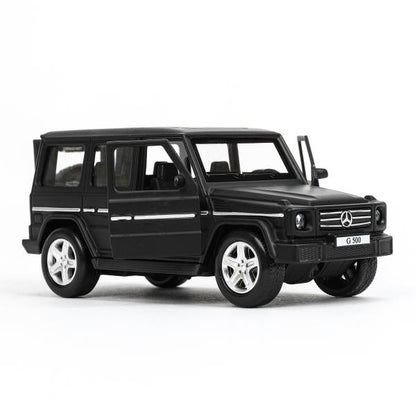 Machine en métal MERCEDES-BENZ CLASSE G МАТОВЫЙ 12 см, двер, багаж, черный, кор. Parc technologique dans le cor.2*36шт