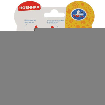Текстильная игрушка погремушка корова с прорезывателем функционал Умка в кор.500шт