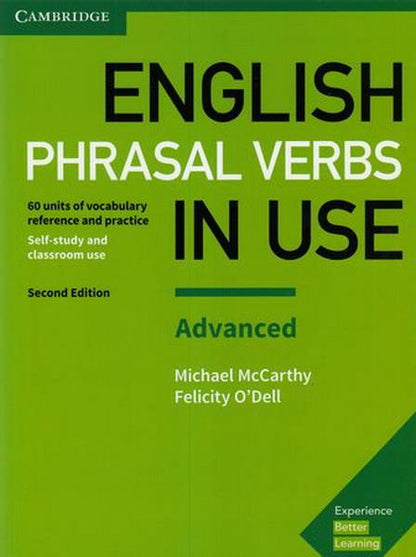 Verbes à particule anglais en usage, niveau avancé 2e année, livre + ans
