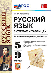 Никулина. УМК. Русский язык в схемах и таблицах 5-9кл. ФГОС НОВЫЙ