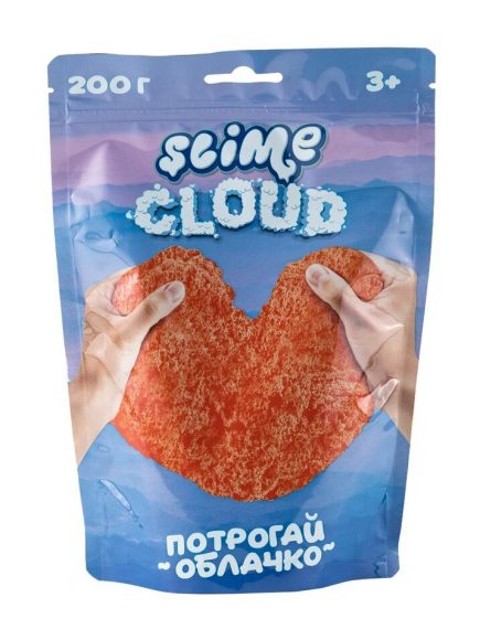 ИГРУШКА ТМ «SLIME» CLOUD-SLIME РАССВЕТНЫЕ ОБЛАКА С АРОМАТОМ ПЕРСИКА, 200 Г в кор.20шт
