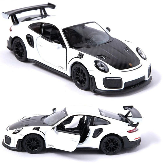 Kinsmart. Modèle art.КТ5408/3 "Porsche 911 GT2 RS" 1:36 (белая) инерц.