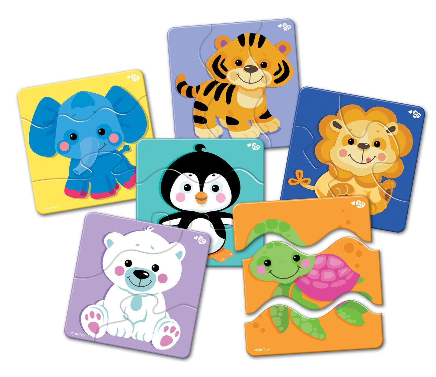Пазлы макси ЗИГЗАГ "Зверята" 18 éléments JOUETS POUR BÉBÉ