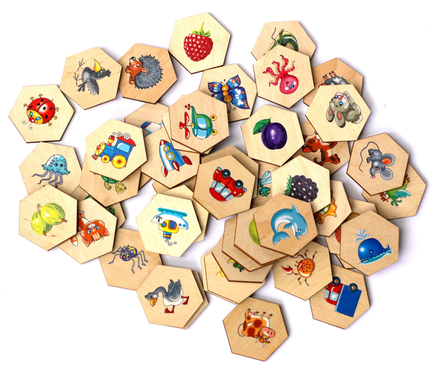 Лото с деревянными фишками "Пчелка"