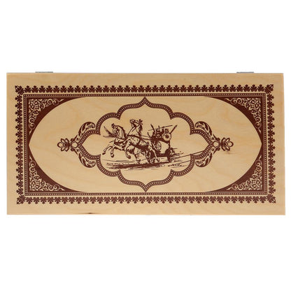 ИГРА НАСТОЛЬНАЯ "НАРДЫ" ДЕРЕВЯННЫЕ (ПОЛЕ 40СМ Х40СМ) en cor.10шт