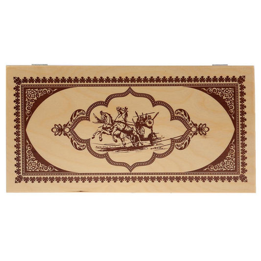 ИГРА НАСТОЛЬНАЯ "НАРДЫ" ДЕРЕВЯННЫЕ (ПОЛЕ 40СМ Х40СМ) в кор.10шт