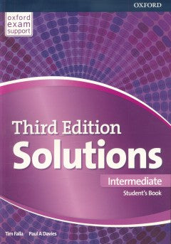 Solutions Intermediate Students Book, 3rd ed.'