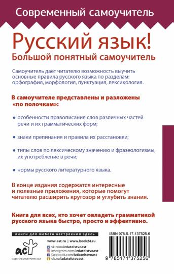 Русский язык! Большой понятный самоучитель