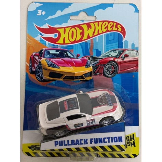 Машина пластик hot wheels 8 см, инерц, подв. дет., белый Технопарк