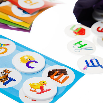 Лото пластмассовое "Азбука"