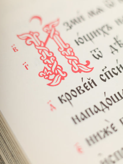 Псалтирь на церковно-славянском языке, крупным шрифт (grand format, золот тиснен.)