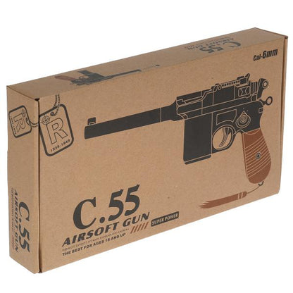 Pistolet (п) métal., chargeur simple, avec pistolets C55 en cor. dans le cor.36шт