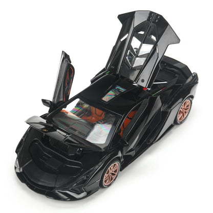 Machine en métal noir pour Lamborghini Sian, 20,8 cm, double, sac, carrosserie, parc technologique, cor.18