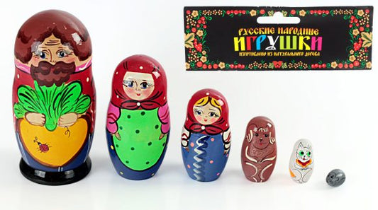 Матрешка "Репка" 6 перс.арт.Р45/748 (РНИ) /32