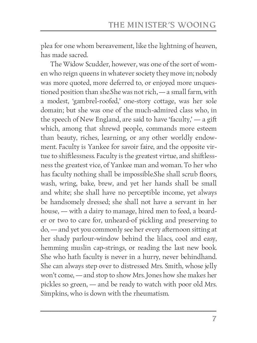 The Minister's Wooing = Сватовство священника