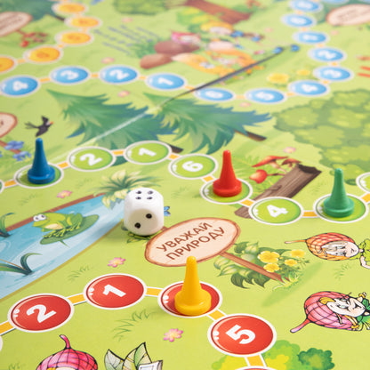 Игра настольная ходилка "Идем в гости к Эколятам" в кор.10шт