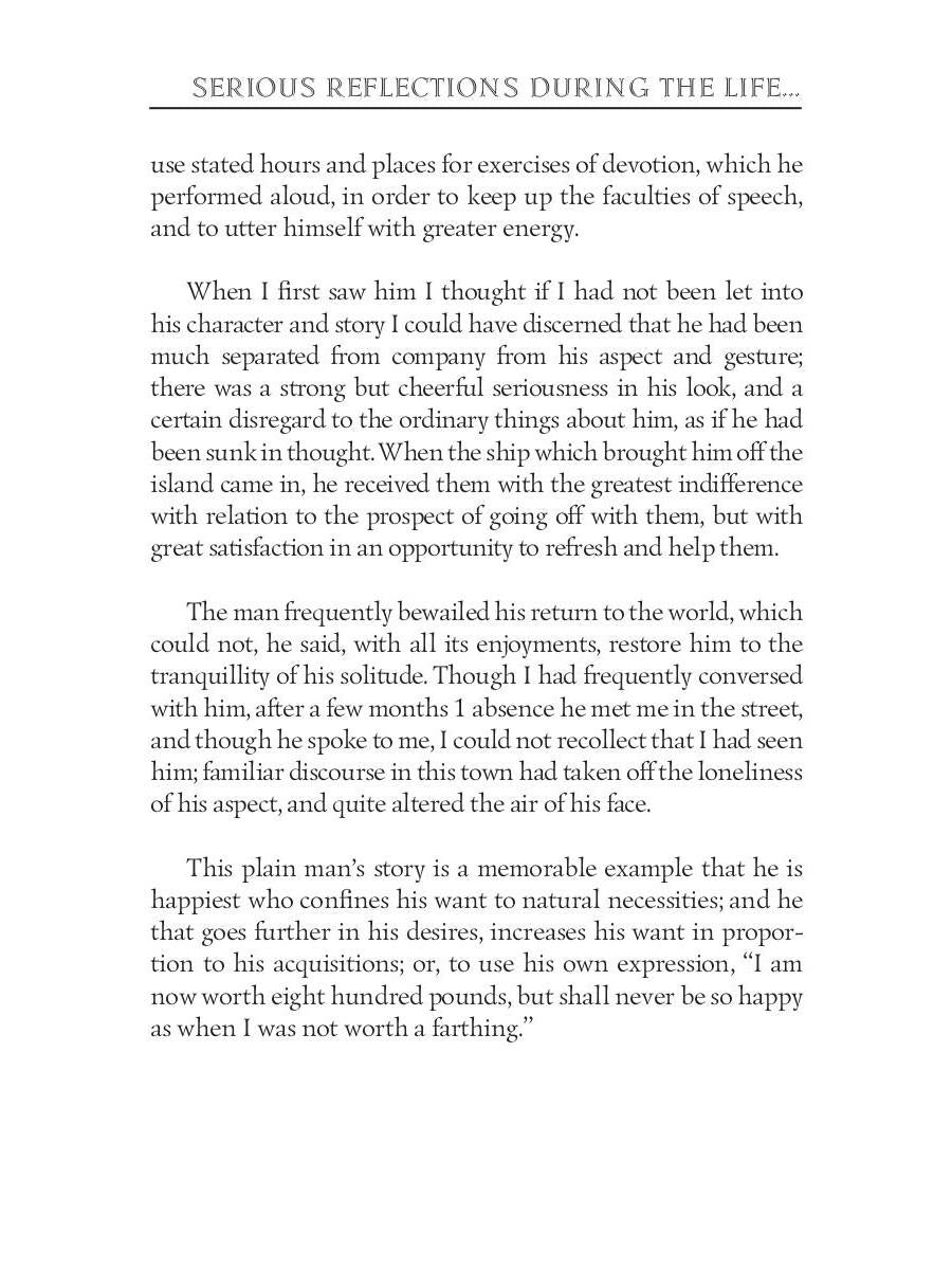 Serious reflections during the life and surprising adventures of Robinson Crusoe: with his Vision of the angelick world = Серьезные размышления Робин