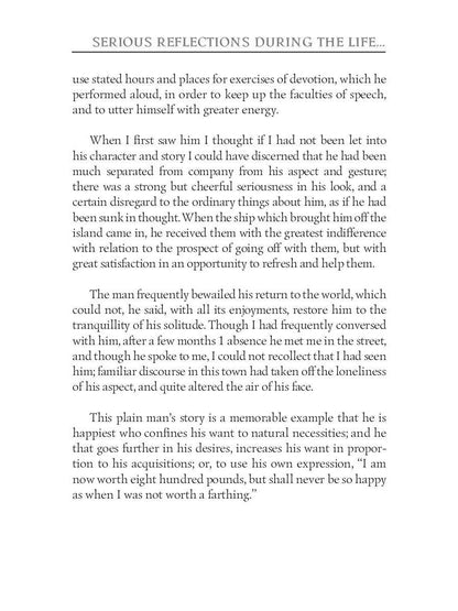 Serious reflections during the life and surprising adventures of Robinson Crusoe: with his Vision of the angelick world = Серьезные размышления Робин