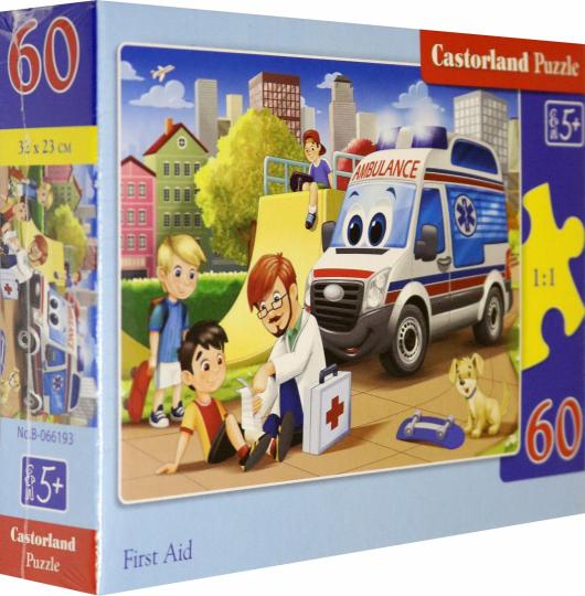 Castorland. Пазл 60 MIDI арт.B-066193 "Первая помощь"
