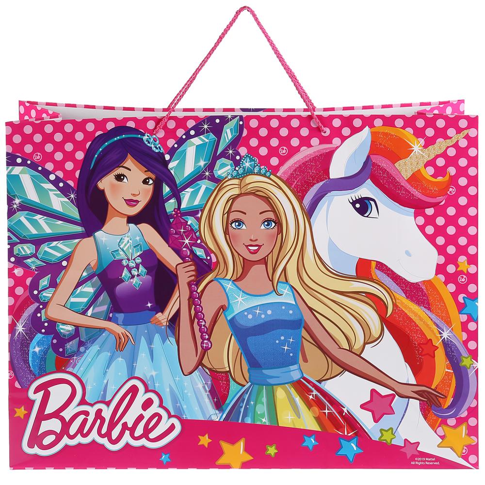ПАКЕТ ПОДАРОЧНЫЙ "ИГРАЕМ ВМЕСТЕ" BARBIE 46Х61Х20СМ, БУМ., ГЛЯНЦЕВЫЙ В ПАК. УП-12ШТ в кор.6уп