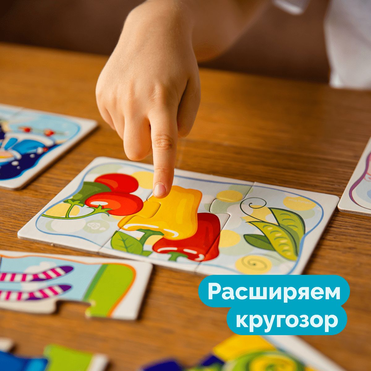 Пазлы тройные "Собери в группы" 24 эл Baby Toys (макси)