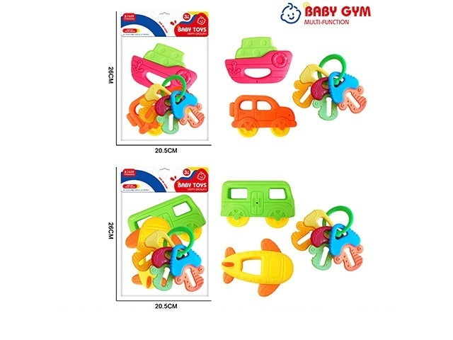Jouets pour bébé. Набор погремушек 3 шт. 2 vidéos dans un assortiment. dans le paquet art.2369637