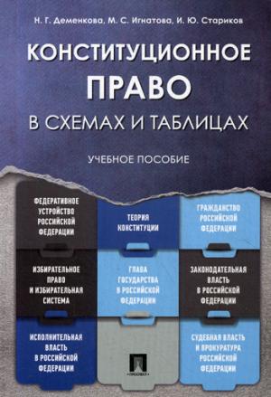 Конституционное право в схемах и таблицах. Уч.пос.-М.:Проспект,2019.